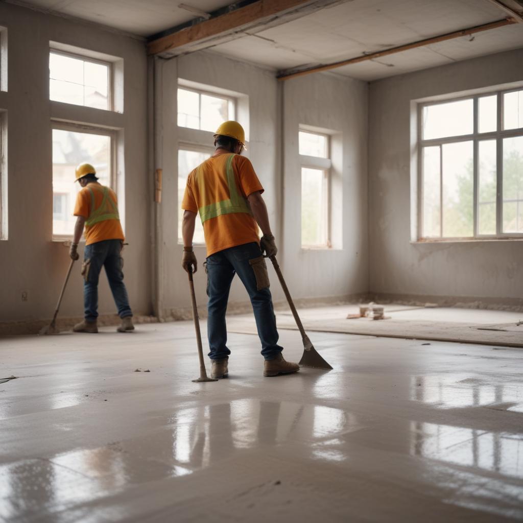 Полусухая стяжка пола: технология выполнения и характеристики